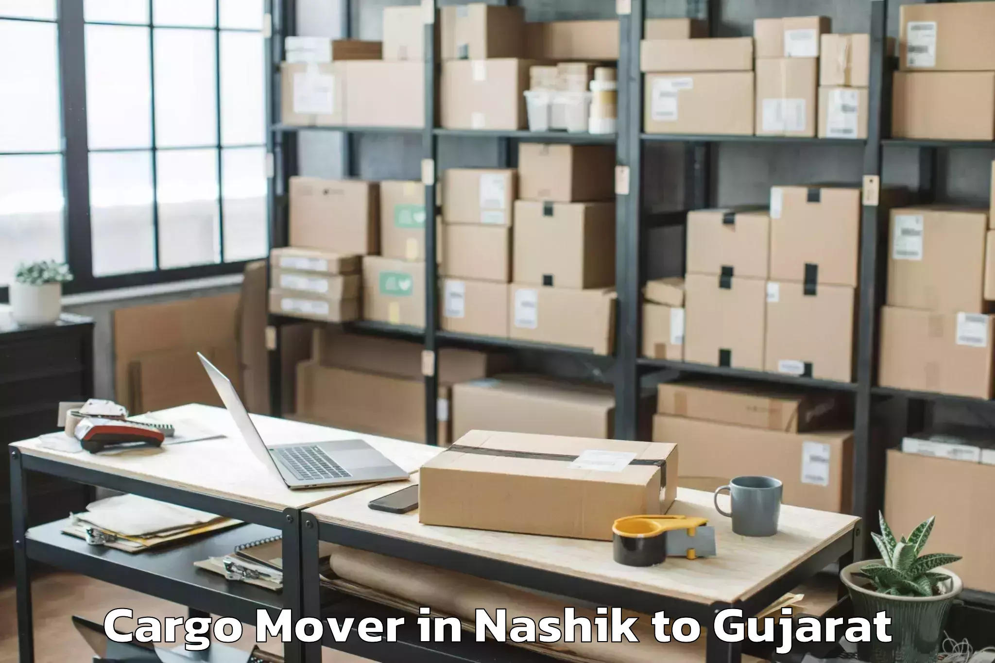 Top Nashik to Bhayavadar Cargo Mover Available